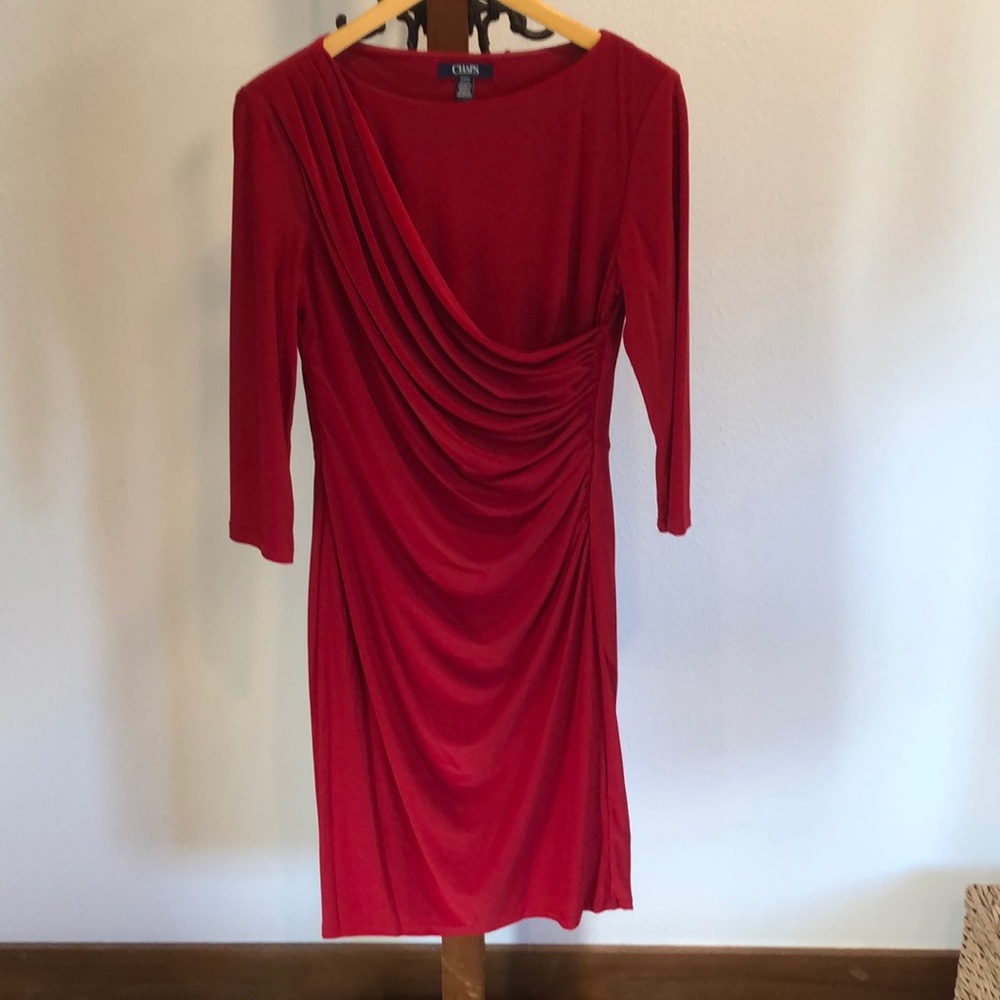 Chaps Red cocktail dress